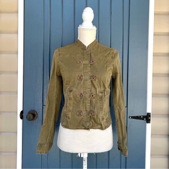 Anthropologie Everly Military Jacket
Size Small Olive Green - Picture 1 of 9